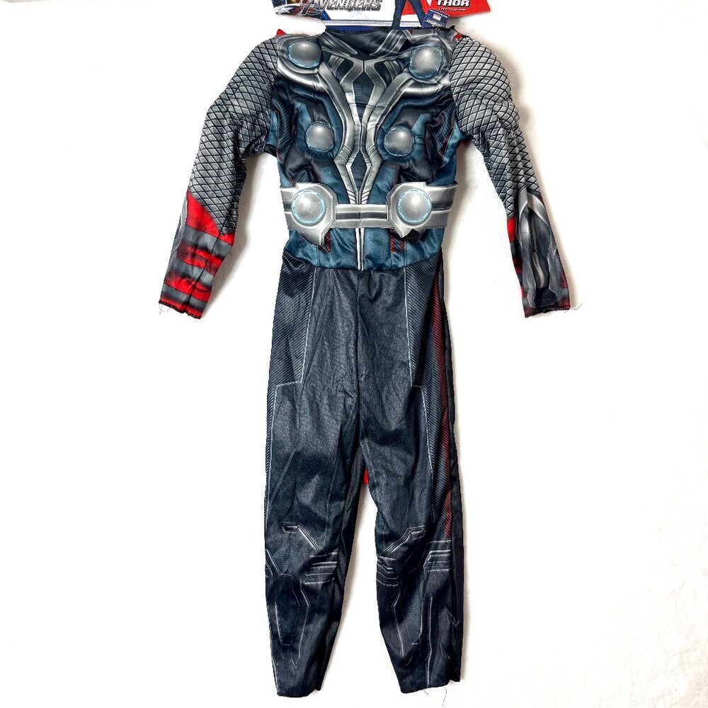 NEW DISGUISE Thor Marvel The Avengers Jumpsuit Halloween Costume Child S 4-6